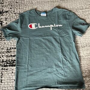 Champion Teal Tee with Logo